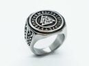Ring Steel Viking Valknut