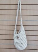 Bag Macrame Sling White