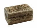 Box Wooden Carved Triquetra 5X3 Inch