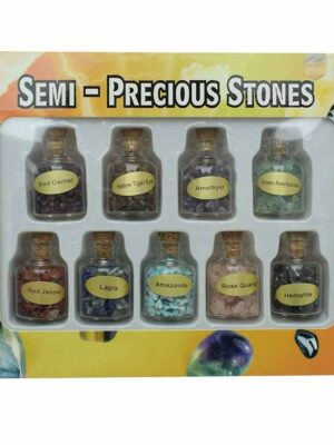 Bottle Set Chip Stones 9pcs