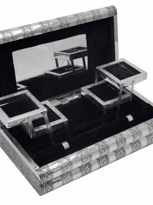 Box Jewellery Metal Black 15X8 Inch