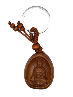 Keyring Wooden Buddha With Ball