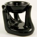 Holder Ceramic Hand Black