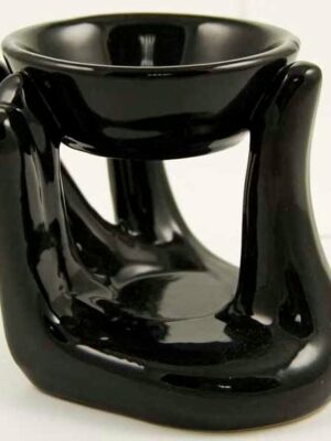 Holder Ceramic Hand Black