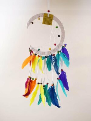 Dream Catcher Moon Rainbow 17cm