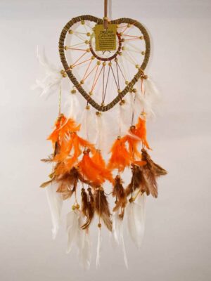 Dream Catcher Double Heart 17cm