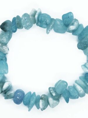 Bracelet Chip Aquamarine Chunky
