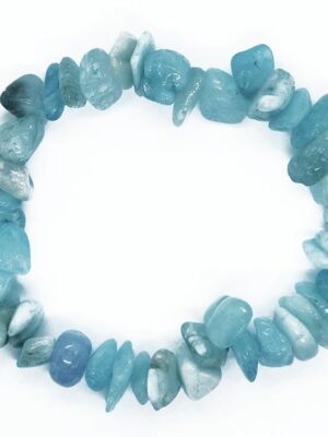 Bracelet Chip Aquamarine Chunky