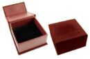 Ring Box Maroon Velvet 6pcs For Â£0.35 Each