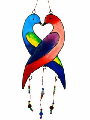 Suncatcher Love Birds 31cm
