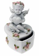 Box Heart With Cherub Ivory 6pcs For Â£1.50 Each