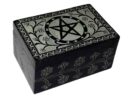 Soapstone Box Pentagram Black