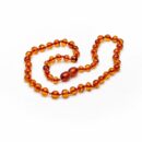 Amber Teething Necklace Cognac For Kids