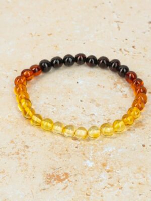 Bracelet Amber Bead Rainbow