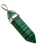 Pendant Fixed Wand Malachite Man-Made