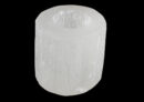 Selenite Candle Holder Polished Cylinder