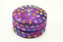 Box Circle Purple Glitter 8cm (4pcs For Â£1.00 Each)