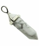 Pendant Fixed Wand White Howlite
