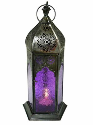 Lantern Candle Holder Purple