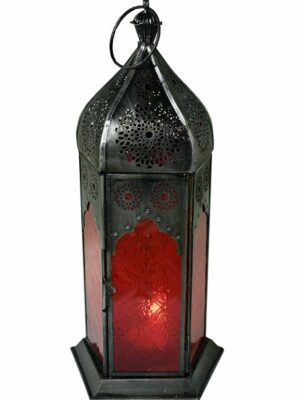 Lantern Candle Holder Red