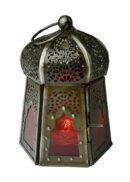 Lantern Candle Holder Red