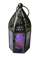 Lantern Candle Holder Purple