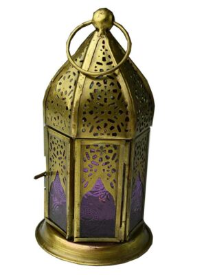 Lantern Candle Holder Purple