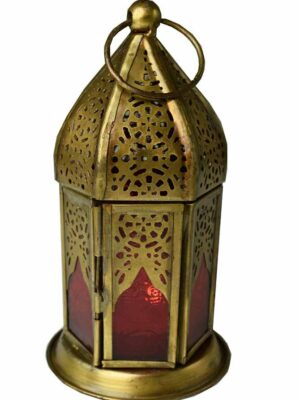 Lantern Candle Holder Red