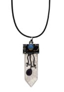 Necklace Sword Shape Rose Qtz