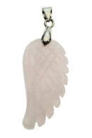 Pendant Wing Rose Quartz 35mm