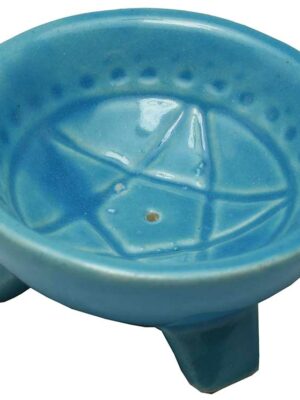 Incense Holder Pentagram Blue