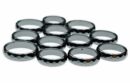 Ring Hematite Faceted 12pcs