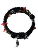 Bracelet Beaded Black Colour