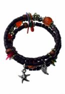 Bracelet Beaded Purple Colour