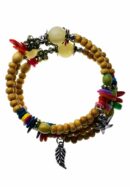 Bracelet Beaded Natural Colour