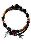 Bracelet Long Beads Black
