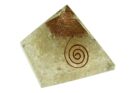 Pyramid Orgone Clear Quartz 7cm