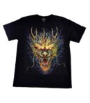T-Shirt Flaming Dragon (Various Sizes)