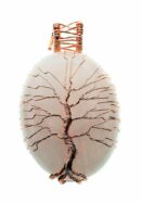 Pendant Tree Of Life Rose Qtz