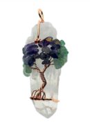 Pendant Tree Of Life Clear Qtz