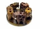 Soapstone 5 Cut Elephants