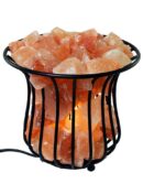 Salt Stones In Wire Basket