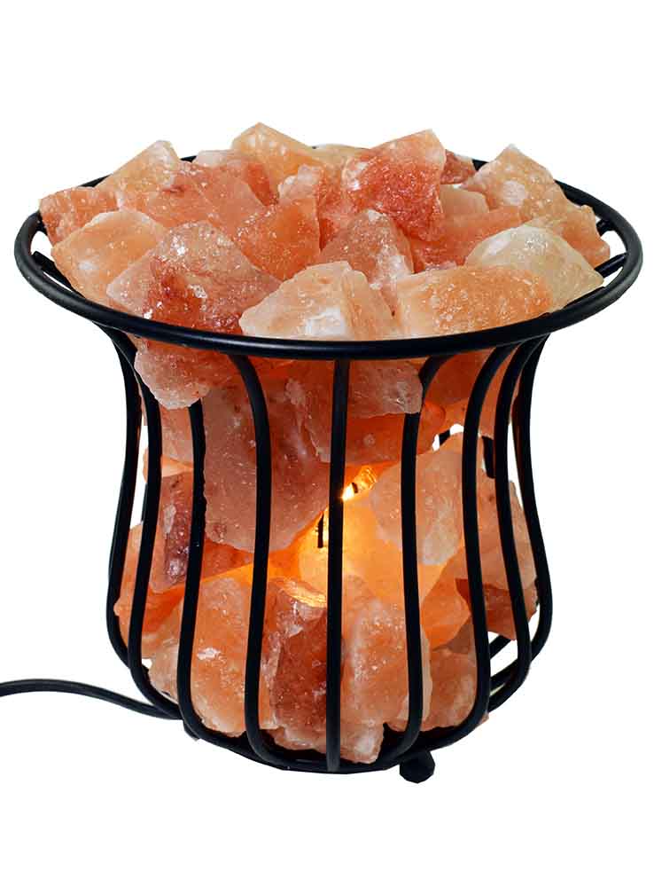 Salt Stones In Wire Basket
