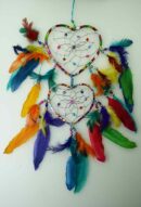 Dream Catcher Heart Multi 12cm