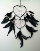 Dream Catcher Heart Black 12cm