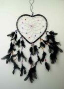 Dream Catcher Heart Black 18cm