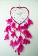 Dream Catcher Heart Pink 18cm