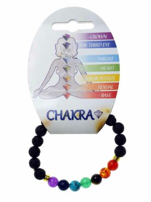 Bracelet Chakra With Lava
