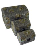 Box Chest Silver Colour Set Of 3
