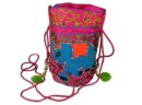 Bag Embroidered Fuschia